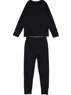 2tlg. Thermowäsche-Set in Schwarz