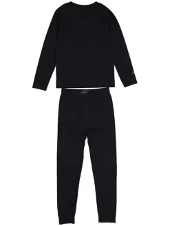 2tlg. Thermowäsche-Set in Schwarz