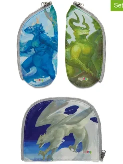 3tlg. Zip-Set "Drachen" in Bunt