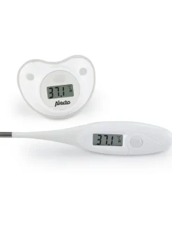 2tlg.Thermometerset "BC-04" in Weiß
