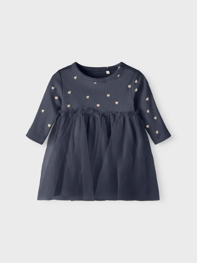Tüll-Kleid in dark sapphire