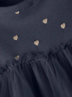 Tüll-Kleid in dark sapphire