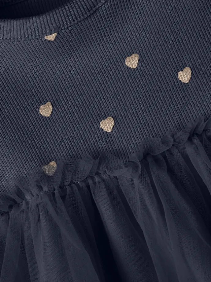 Tüll-Kleid in dark sapphire