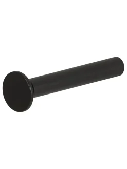 Toilettenpapierhalter "Porto" in Schwarz - (L)12 x Ø 3,4 cm