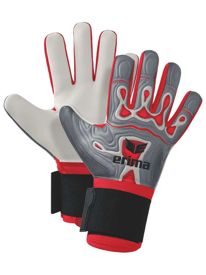 Torwarthandschuhe "Flex-Ray Robusto" in Grau/ Rot/ Schwarz