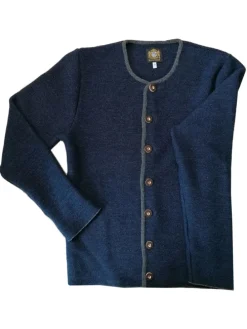 Trachten Strickjacke in blau