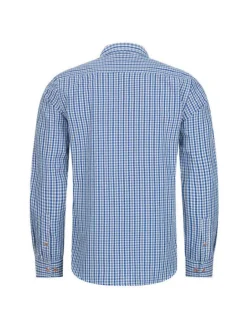 Trachtenhemd Langarm Harry in Blau