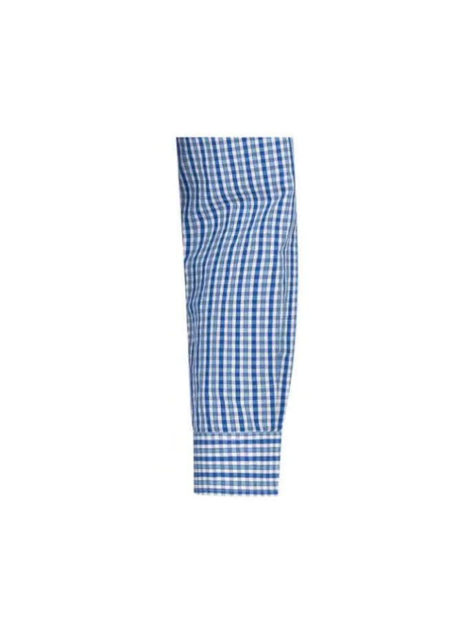Trachtenhemd Langarm Harry in Blau