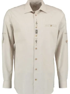 Trachtenhemd Rimeda in mittelbeige