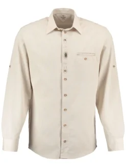 Trachtenhemd Ticat in mittelbeige
