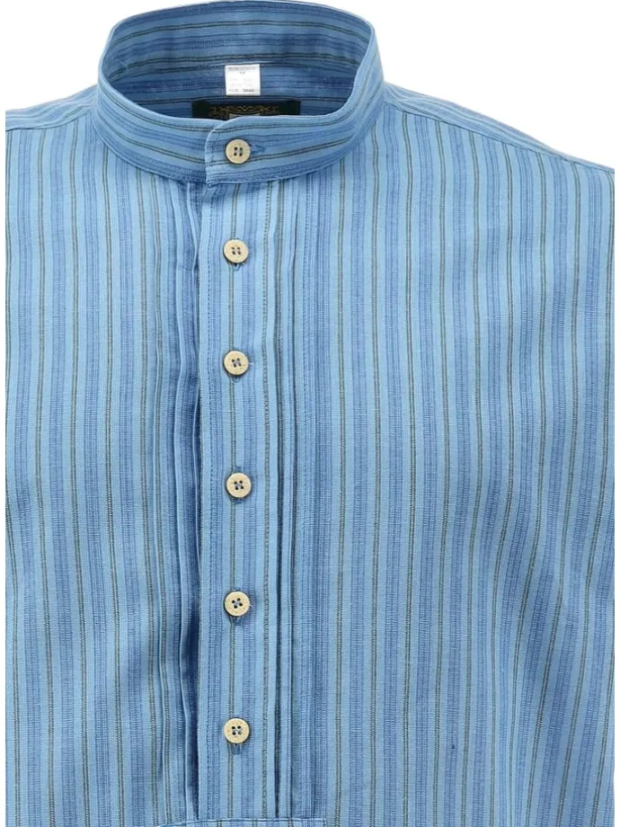 Trachtenhemd Xenara in hellblau/bleu