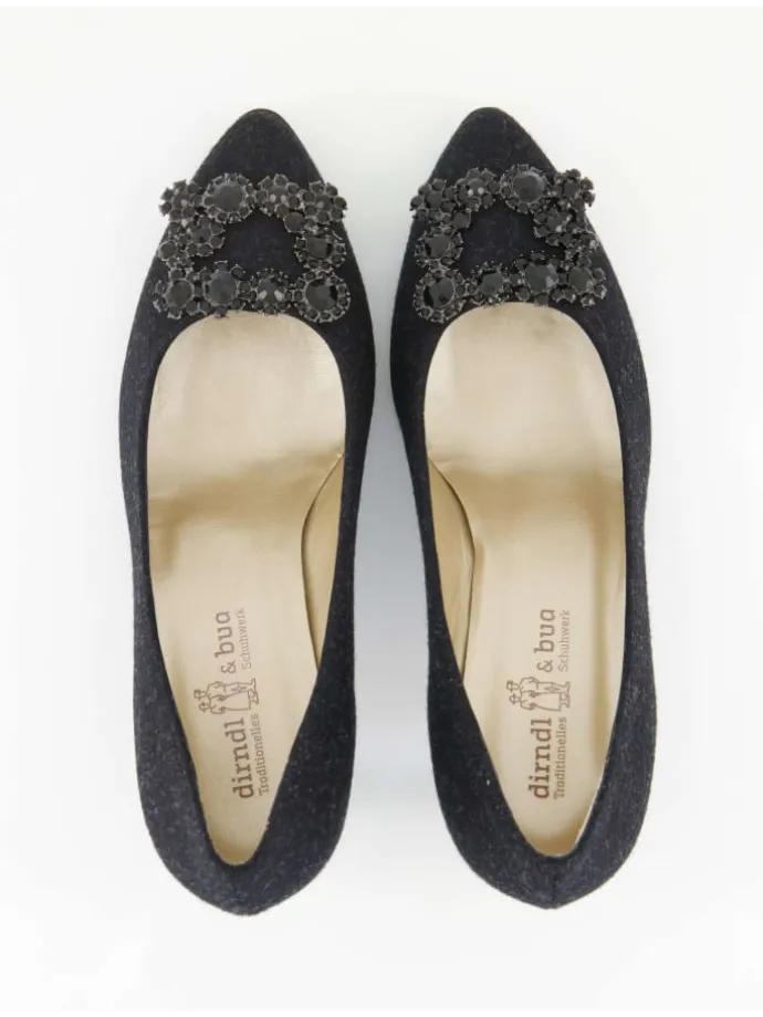 Trachtenschuhe in Schwarz