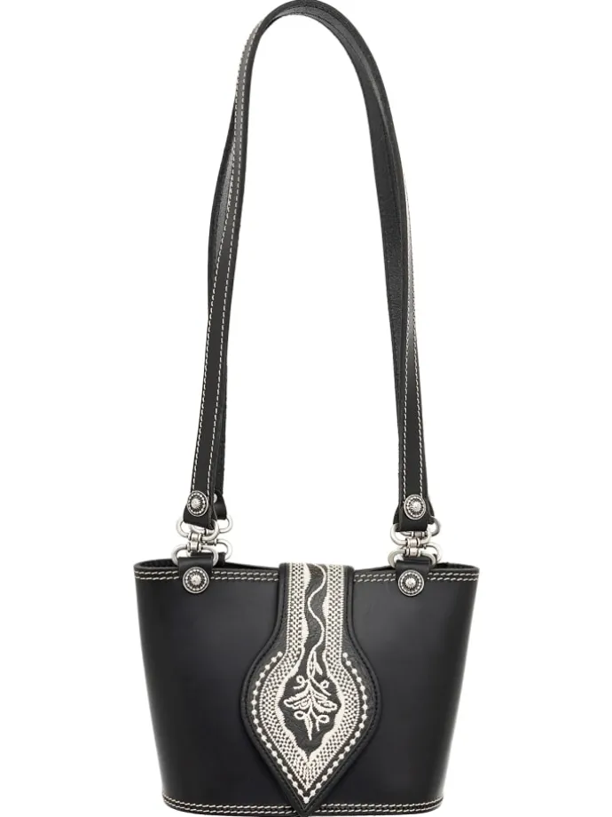 Trachtentasche 130-1605S in schwarz