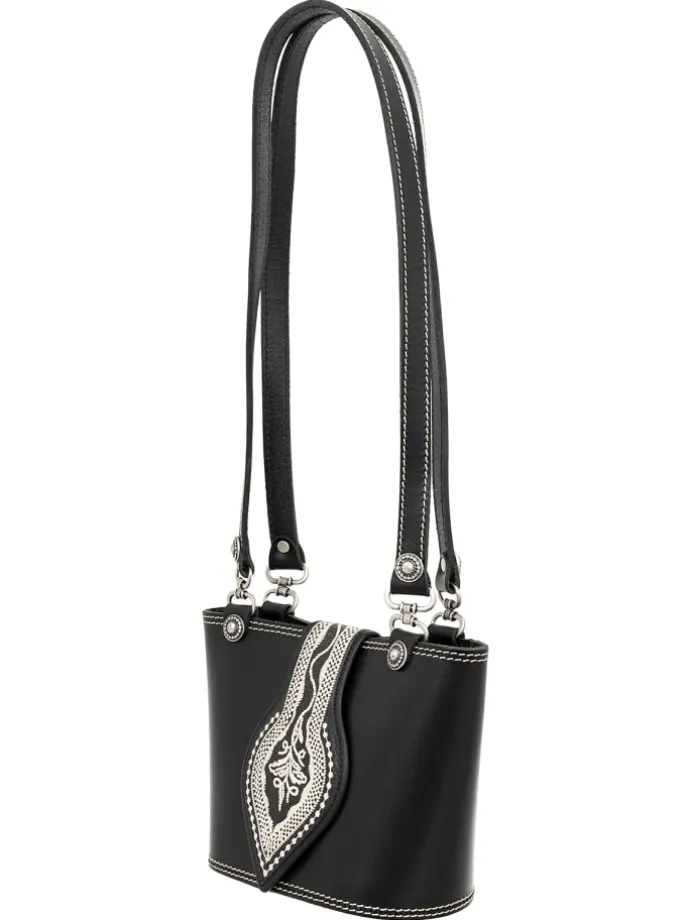 Trachtentasche 130-1605S in schwarz