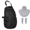 Tragecover Fleece-Cover 3-in-1 mit Regenschutz, Schalkragen & Stulpen in stone