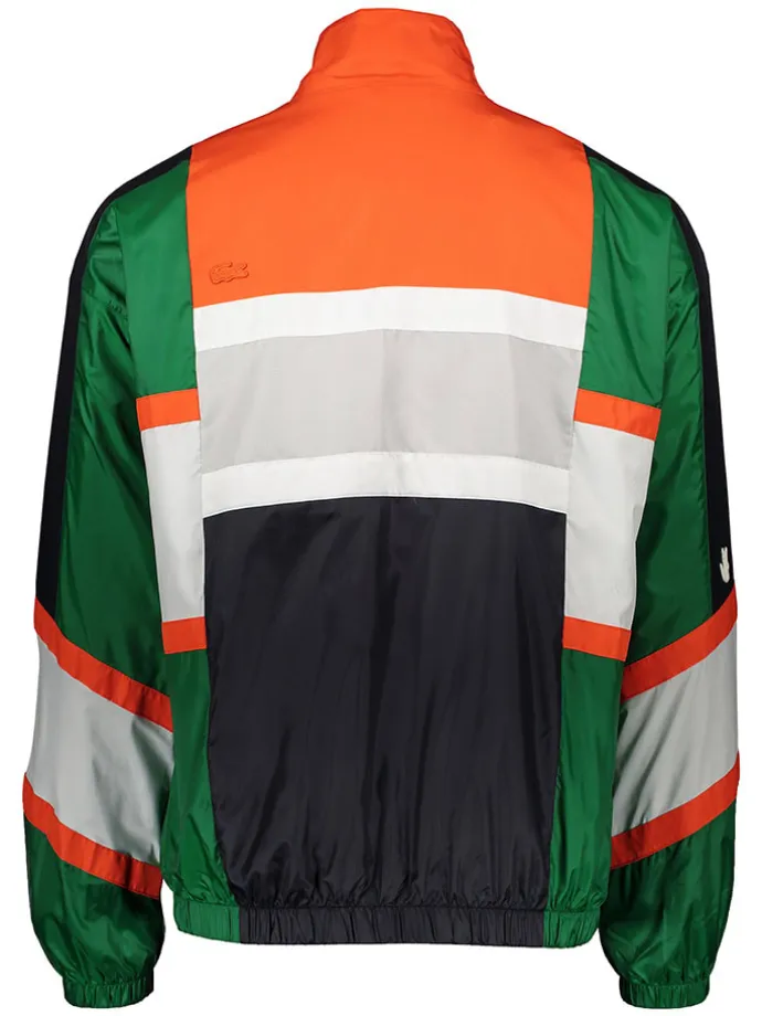 Trainingsjacke in Grün/ Orange