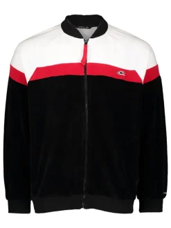 Trainingsjacke in Schwarz/ Weiß