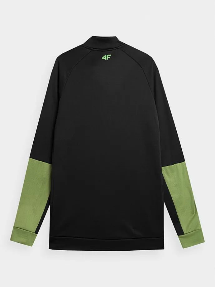 Trainingsjacke in Schwarz/ Grün