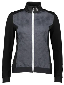 Trainingsjacke "Nasika" in Schwarz/ Grau