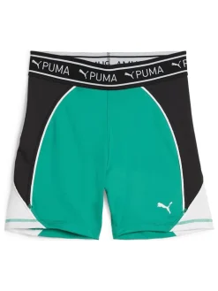Trainingsshorts "Train Strong 5`" in Grün/ Weiß/ Schwarz