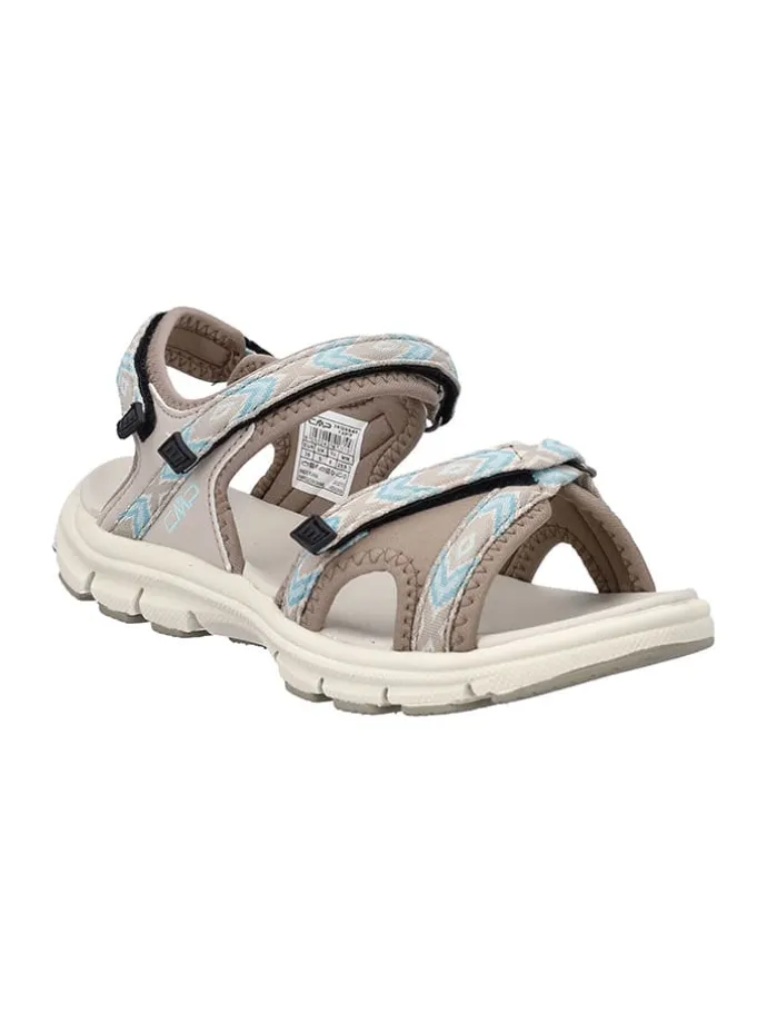 Trekkingsandalen "Almaak" in Beige/ Hellblau