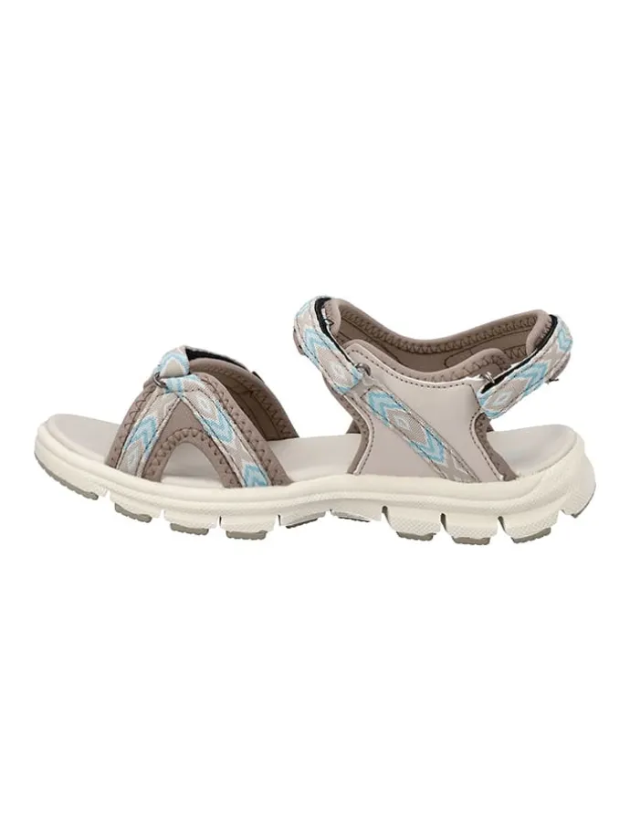 Trekkingsandalen "Almaak" in Beige/ Hellblau