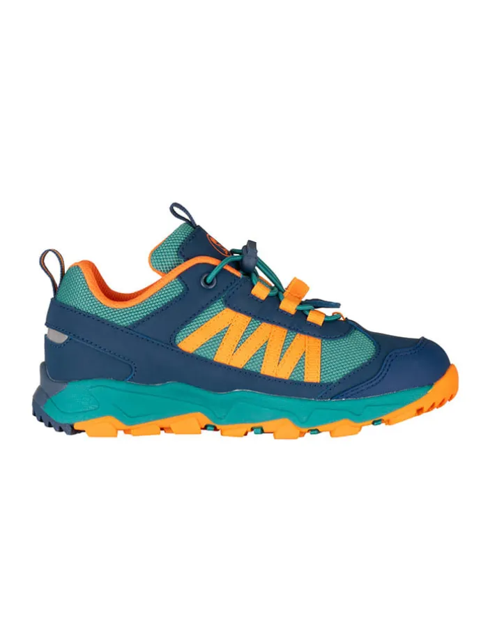 Trekkingschuhe "Tronfjell" in Dunkelblau/ Grün/ Orange