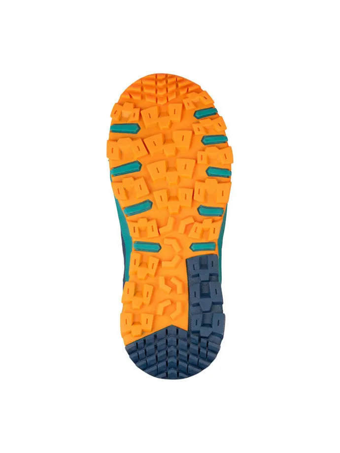 Trekkingschuhe "Tronfjell" in Dunkelblau/ Grün/ Orange