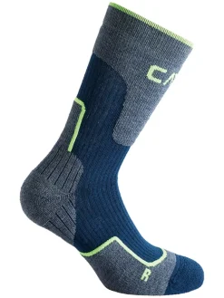Trekkingsocken in Grau/ Dunkelblau