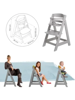 Treppenhochstuhl 'Sit Up III' - mitwachsend vom Baby- bis Jugendstuhl - Taupe