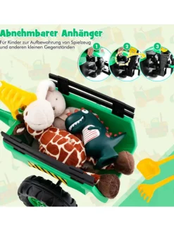 Trettraktor Kinder Elektroauto 3-6 Jahre in Grün