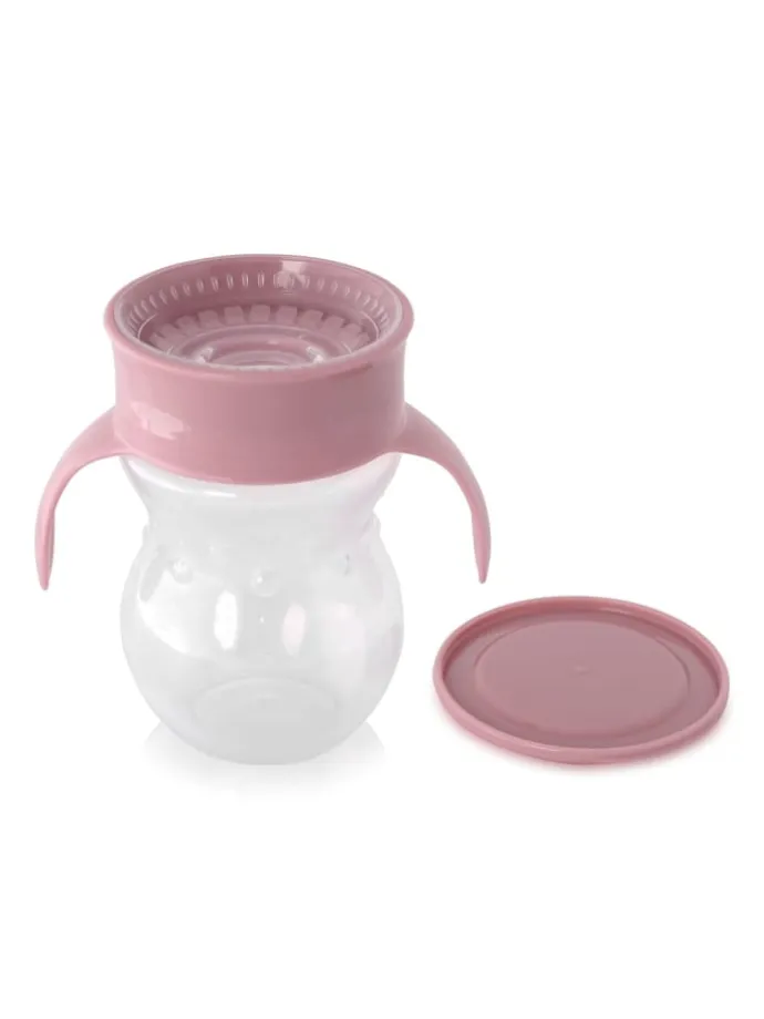 Trinkbecher 360 Grad in rosa