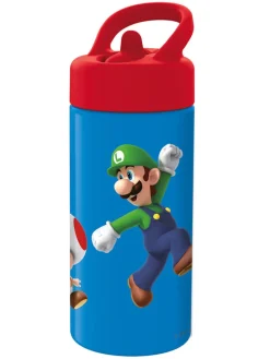 Trinkflasche "Super Mario" in Blau/ Rot - 410 ml