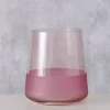 Trinkglas ''Moluna'' in Rosa - (H)10 x Ø 9 cm