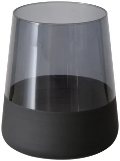 Trinkglas "Moluna" in Schwarz - (H)10 cm