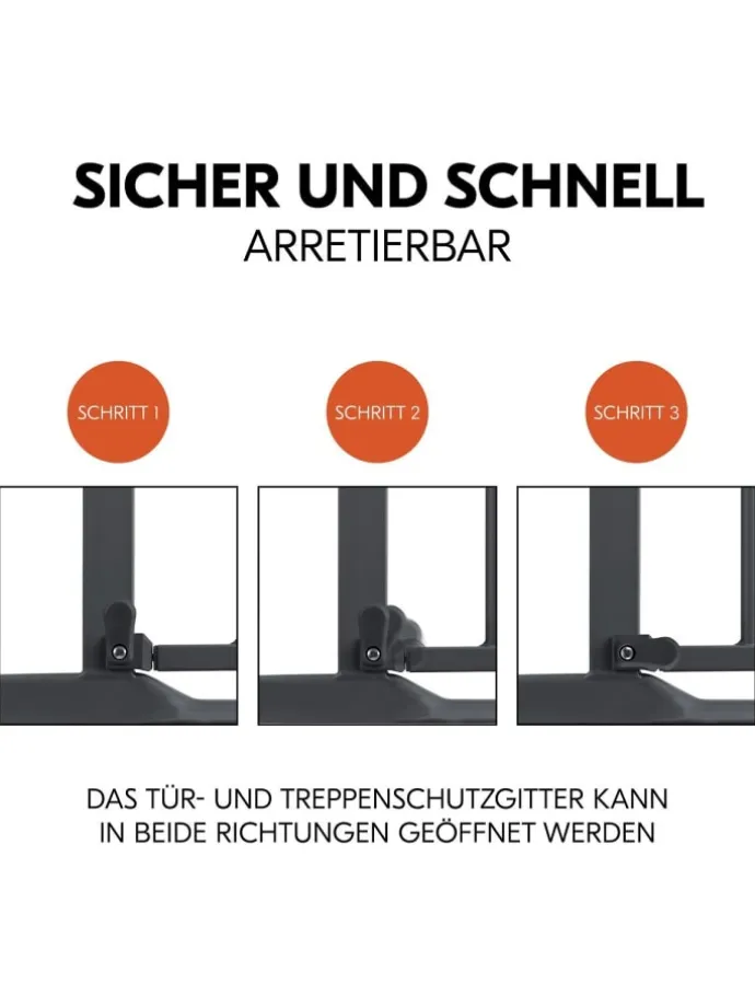 Türschutzgitter / Treppenschutzgitter Clear in grau