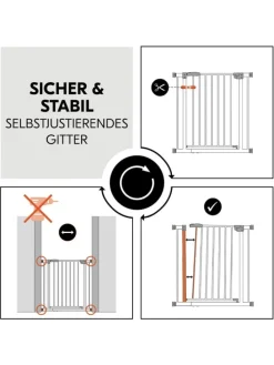 Türschutzgitter / Treppenschutzgitter Clear in grau