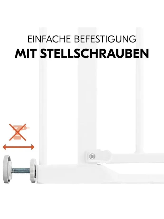Türschutzgitter / Treppenschutzgitter Clear in weiss