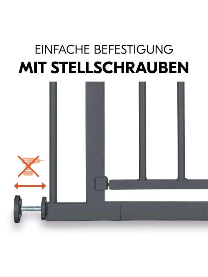 Türschutzgitter / Treppenschutzgitter Open in grau