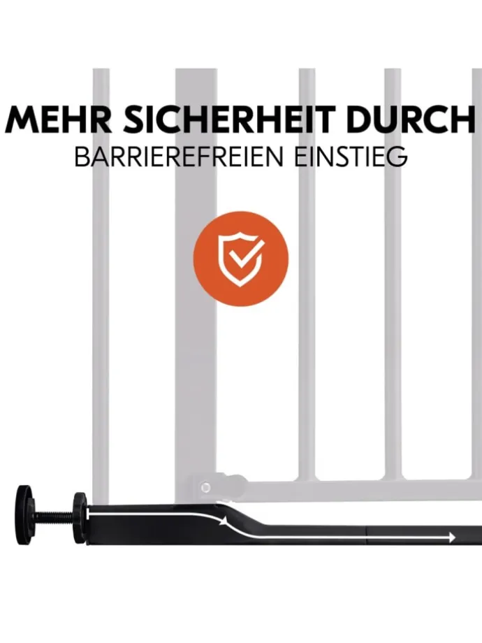 Türschutzgitter / Treppenschutzgitter Clear in schwarz