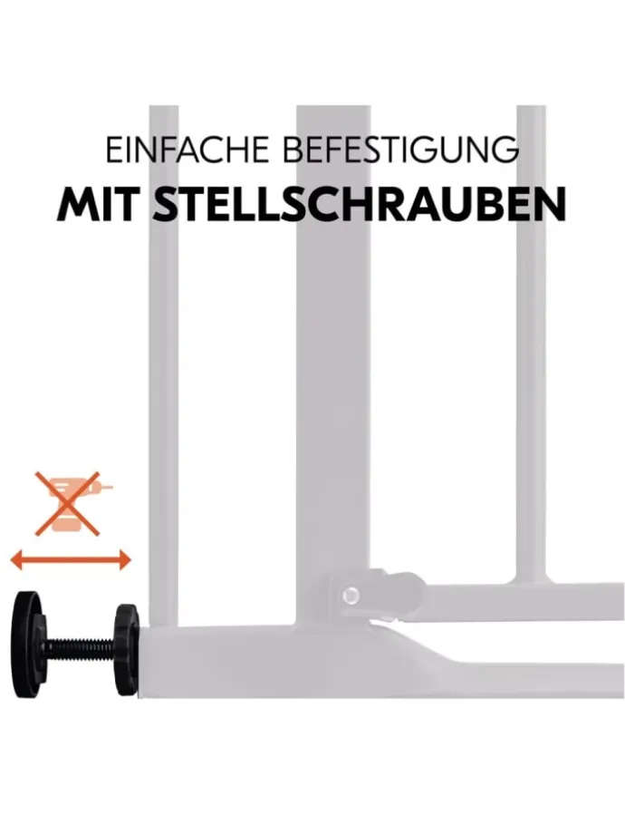 Türschutzgitter / Treppenschutzgitter Clear in schwarz