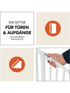 Türschutzgitter / Treppenschutzgitter Open in weiss