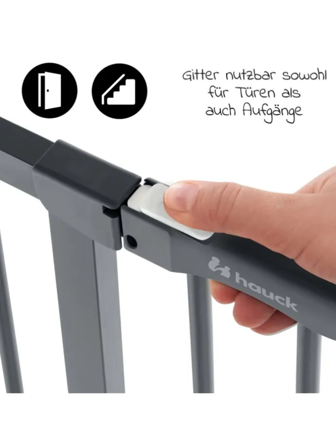 Türschutzgitter Clear Step Autoclose 2 - in grau