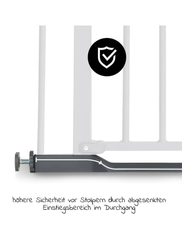 Türschutzgitter Clear Step Autoclose 2 - in grau