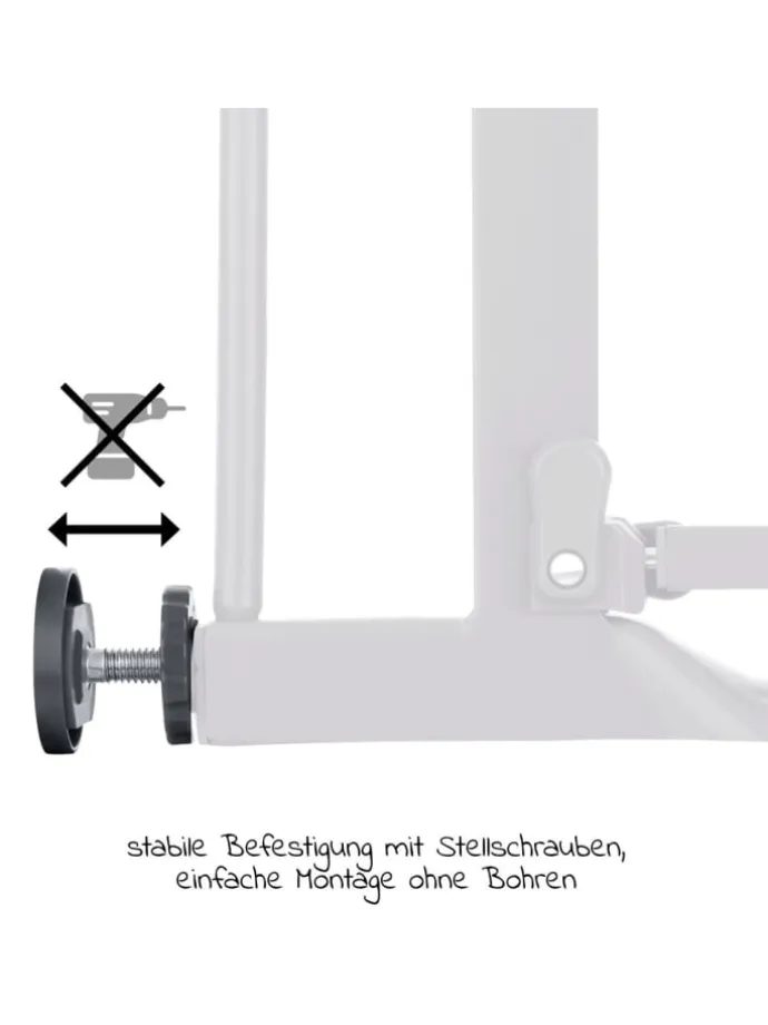 Türschutzgitter Clear Step Autoclose 2 - in grau