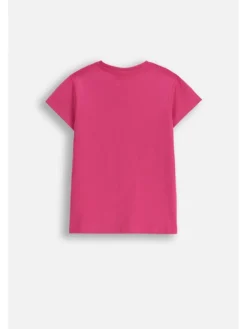 T-shirt aus Baumwolle mit kurzem Ärmel in rosa