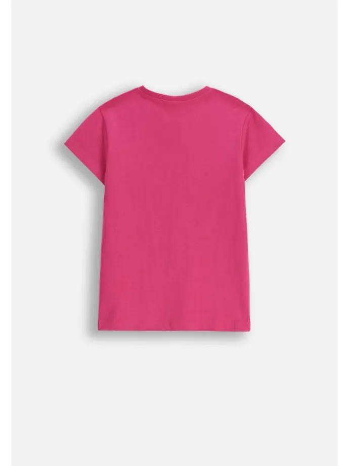 T-shirt aus Baumwolle mit kurzem Ärmel in rosa