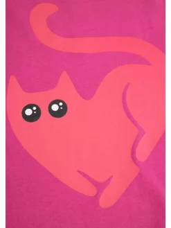 T-shirt aus Baumwolle mit kurzem Ärmel in rosa