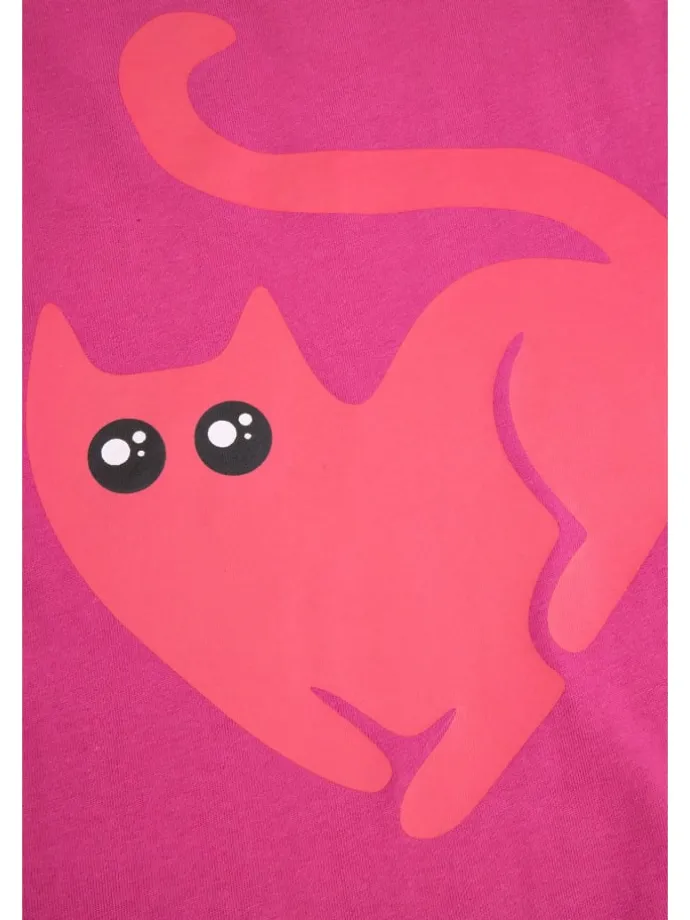 T-shirt aus Baumwolle mit kurzem Ärmel in rosa