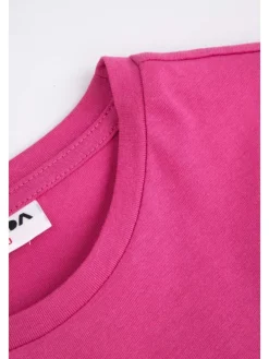 T-shirt aus Baumwolle mit kurzem Ärmel in rosa